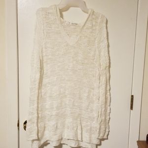 Cream Mesh Sweater